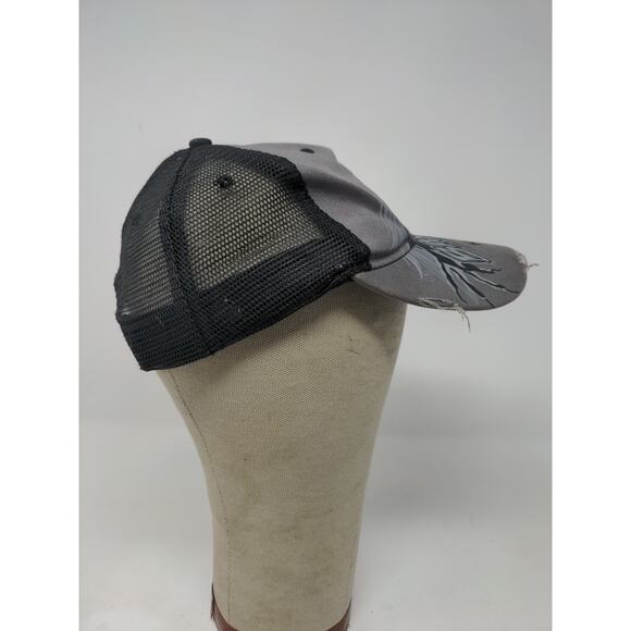 Cedar Fair Kings Island Banshee Rollercoaster Meshback Snapback Hat Distressed - Picture 5 of 11